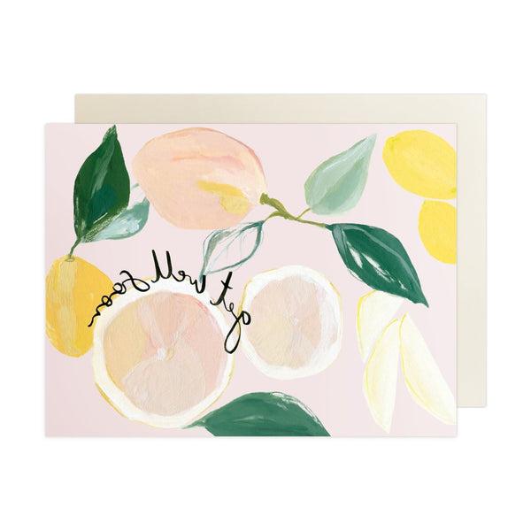 Citrus Get Well Soon Note Card